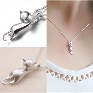 NEW Cute Kitty Cat Hanging Pendant Necklace